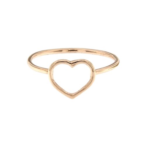 Anello cuore filo oro 750‰ 1 g