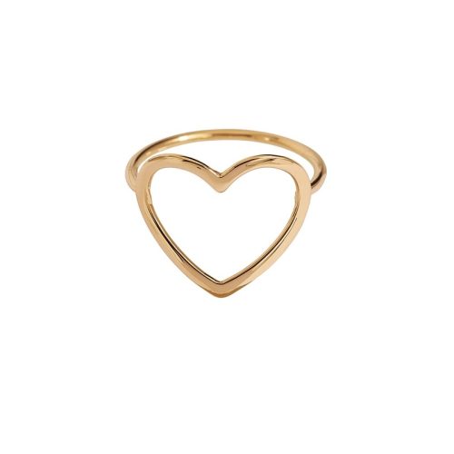 Anello cuore filo oro 750‰ 1,5 g