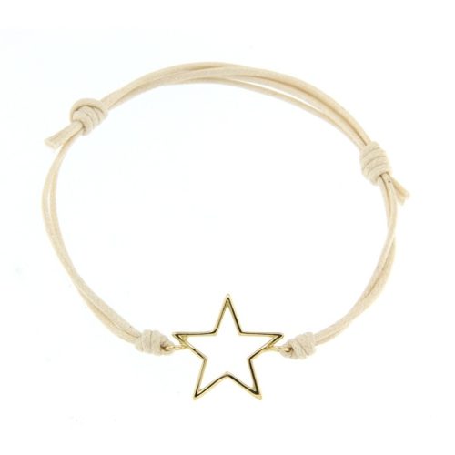 Bracciale cordino stella filo ORO 750‰ g 0,75