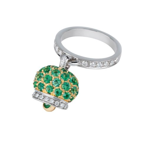 Anello Campanelle oro giallo e bianco 18kt