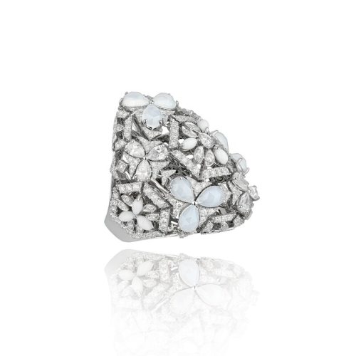 Anello Caleidoscopio oro bianco 18kt