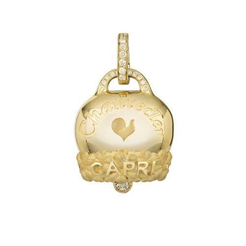 Ciondolo Campanelle oro giallo 18kt e diamanti