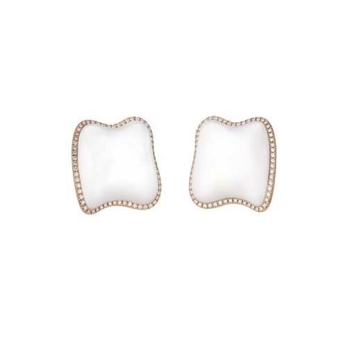 Orecchini Enchanté oro rosa 18kt e diamanti