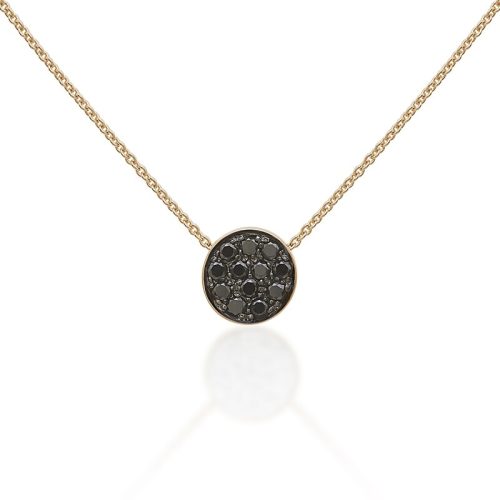 Collana Paillettes oro rosa 18kt e diamanti