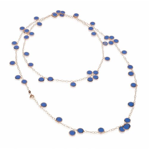 Collana Paillettes oro rosa 18kt