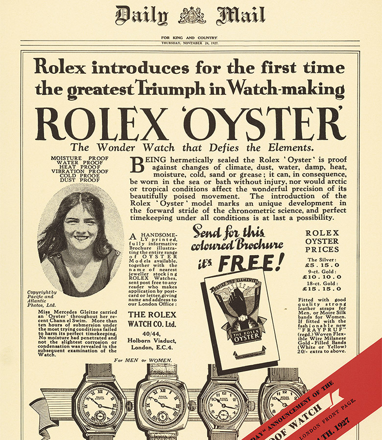 Rolex Oyster Story - Gioielleria Giuseppe Ciletti